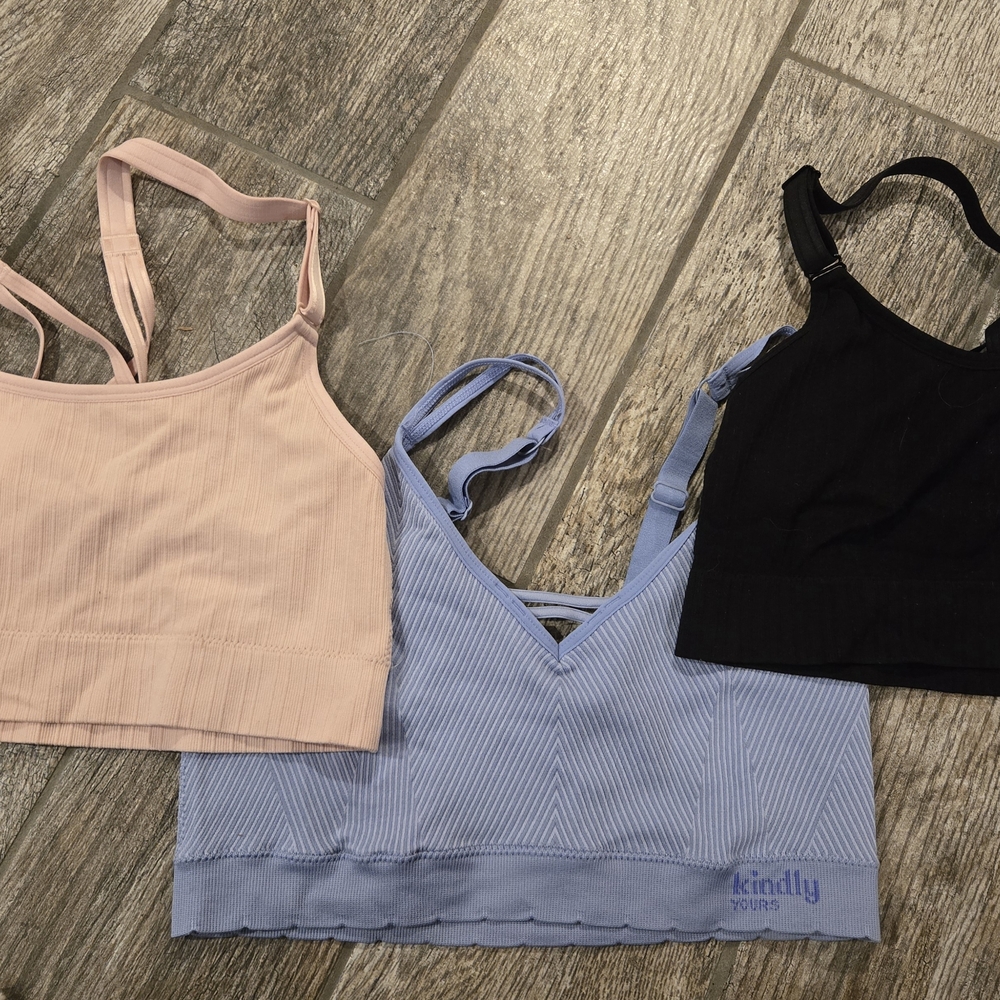 Kindly Yours Bralette Set - Pink, Blue, Black